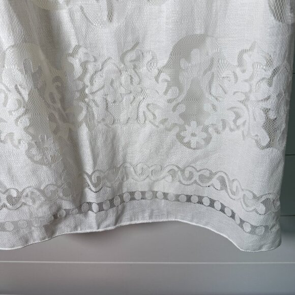 Max Studio White Sleeveless Lace Dress Small Summer Resort - Picture 5 of 7
